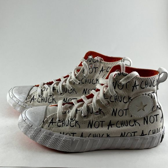 Converse UNT1TL3D High Top ‘Not A Chuck’ Black/White Shoes - YOUTH SIZE 3 - Picture 3 of 7